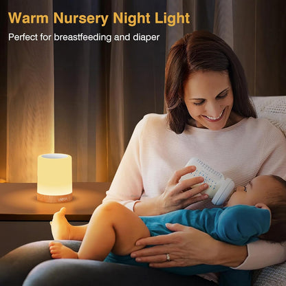 [Brand Name] Sleep Aid Night Light with Red Light Mode, Rechargeable Touch Lamp for Migraine Friendly Bedrooms and Meditation