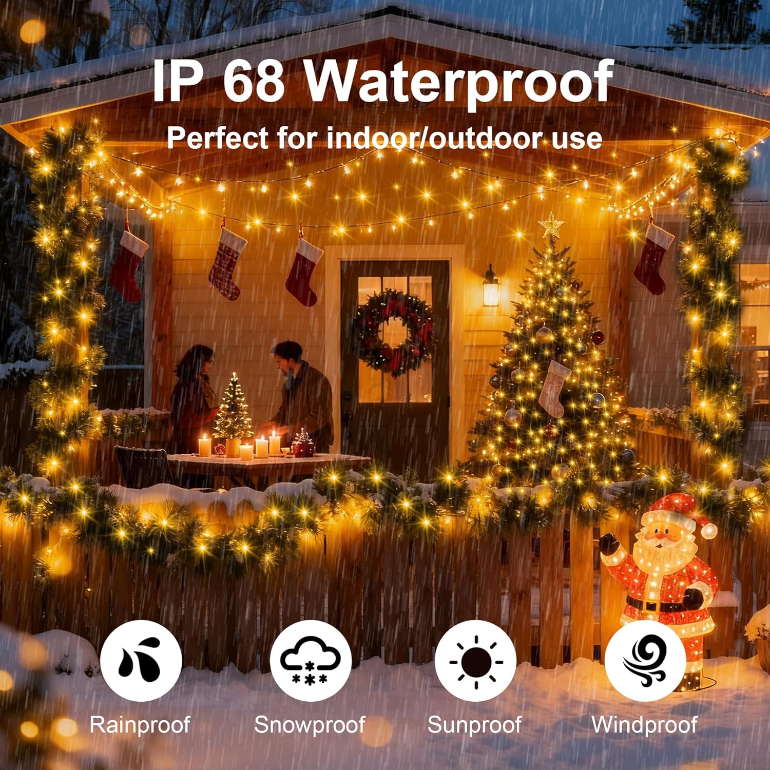 Brightever 100 LED Battery String Lights Cozy Holiday Gift for Women, Hostess & Apartment Friend with Timer & Remote
