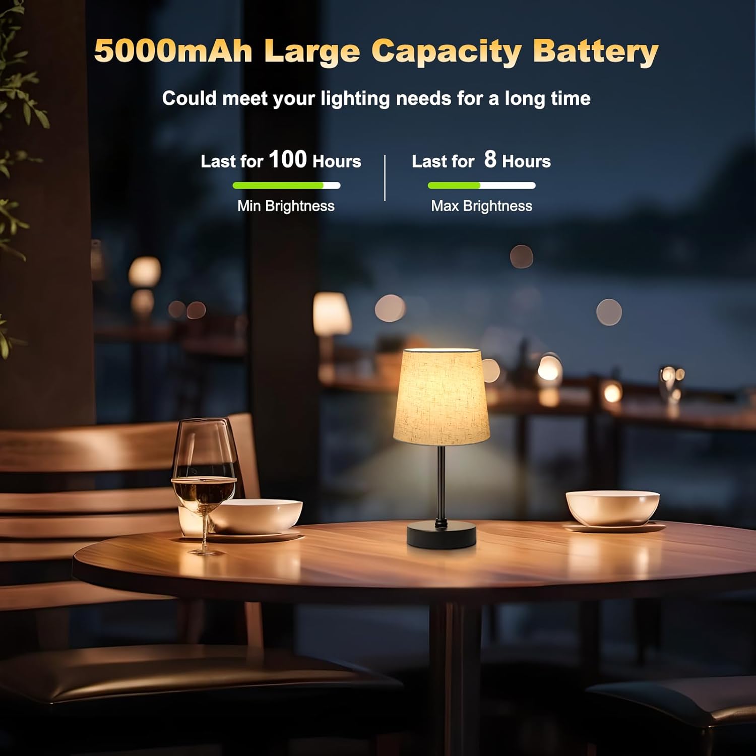 BRIGHTY — Safe Rechargeable Lamp for Nurseries and Bedrooms, No Open Flame or Hot Wax with Timer-Style Use