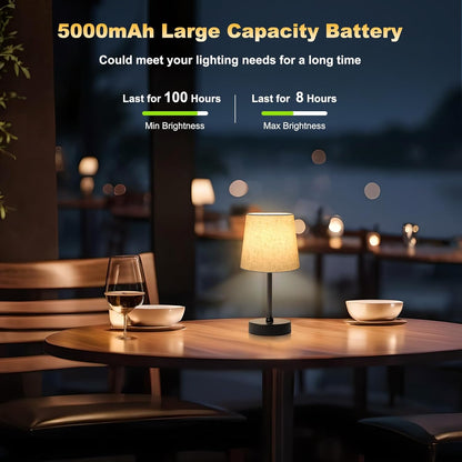 BRIGHTY — Safe Rechargeable Lamp for Nurseries and Bedrooms, No Open Flame or Hot Wax with Timer-Style Use