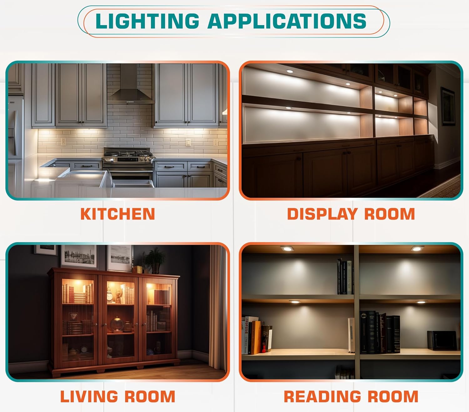Brilliant Evolution LED Puck Light – Birthday Gift for Mom, Cozy Curio Cabinet Glow, Warm White