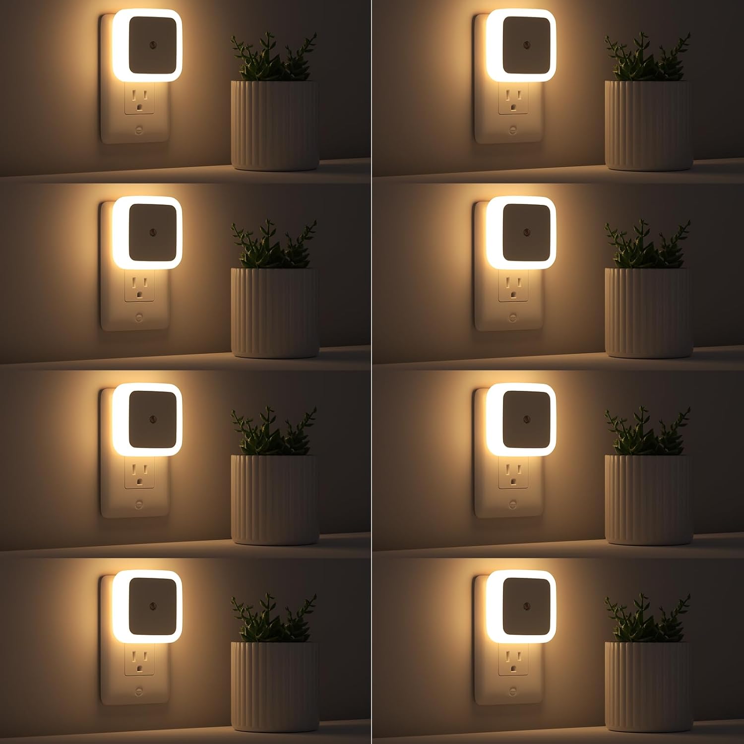 built-in light sensor for automatic dusk-to-dawn on/off operation