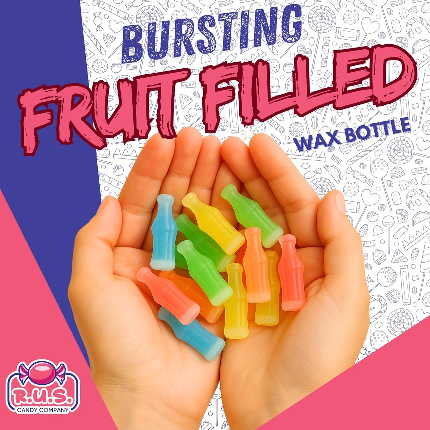 Bulk Wax Bottle Soda Candy – 5 Flavor Variety Pack for Kids Goodie Bag Stations and Themed Party Favors