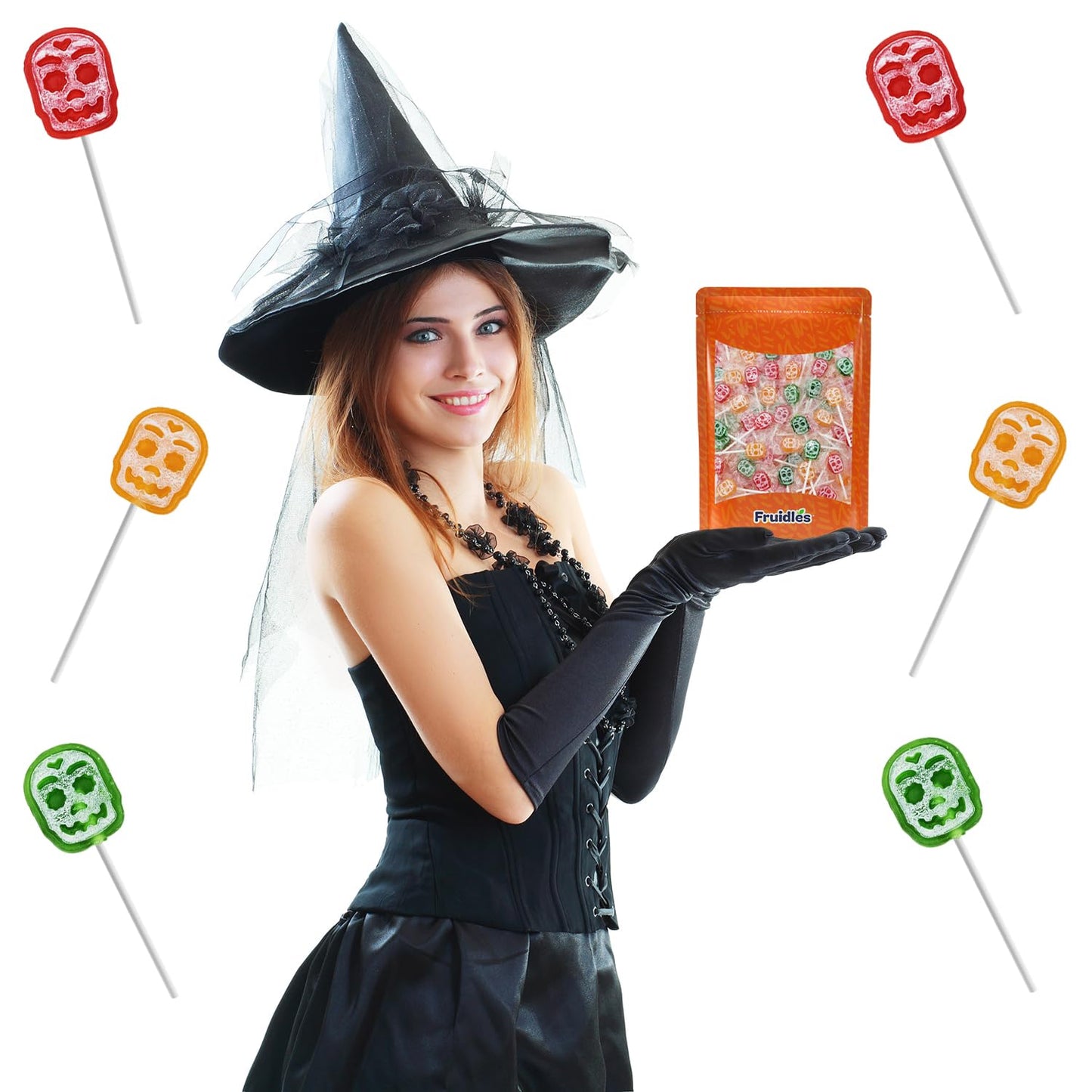 Candy Pop Co. Skull Pop Suckers – Safe, Wrapped Candy Favors for Nursery and Playroom Celebrations
