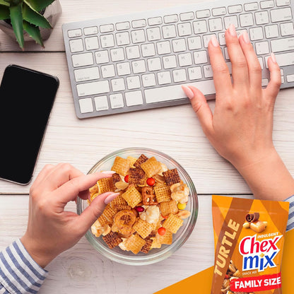 Chex Mix Turtle Snack Mix – No-Mess Patio and Backyard Party Snack for Outdoor Entertaining