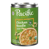 Pacific Foods Organic Chicken Noodle Soup, 16.1 oz Can – Protein-Rich Desk Lunch for Focused Afternoons