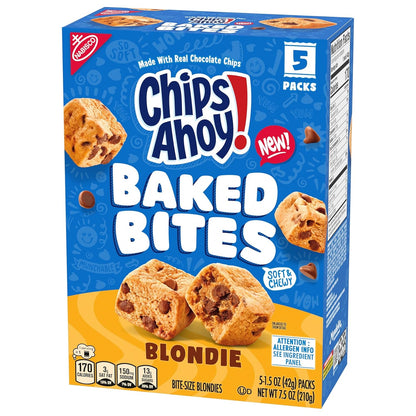 CHIPS AHOY! Chewy Blondie Snack Packs for Kids Backpacks and After School