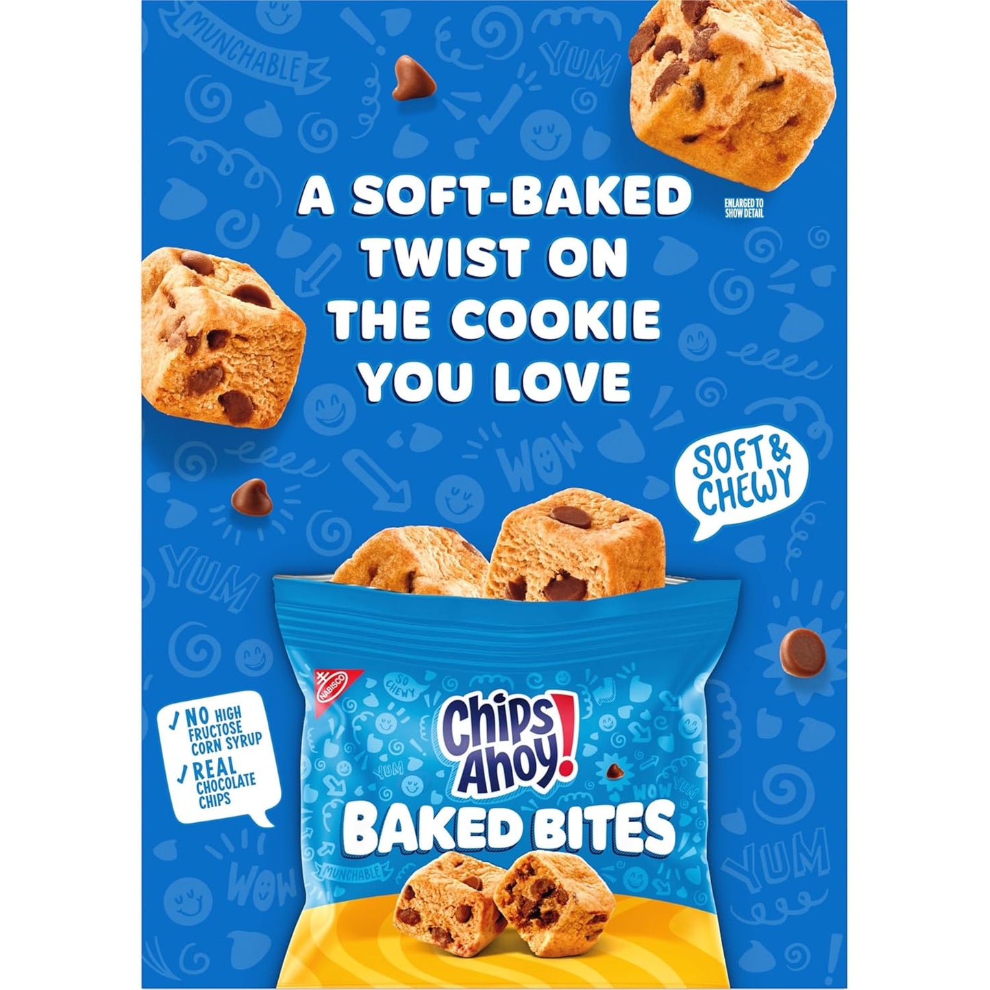 CHIPS AHOY! Chewy Blondie Snack Packs for Kids Backpacks and After School