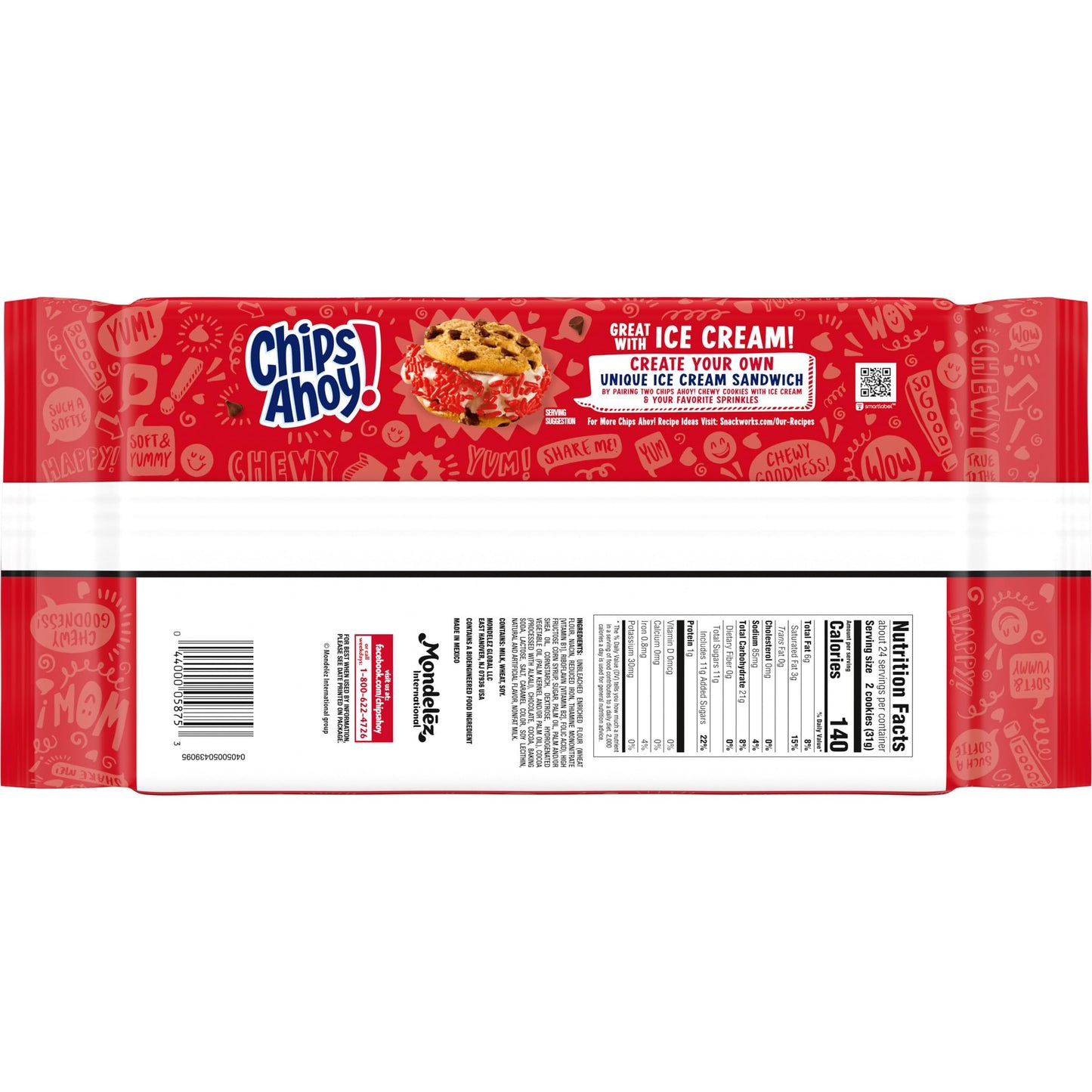 CHIPS AHOY! Chewy Chocolate Chip Cookies Kids Lunchbox Sweet Treat for School and Home Pantry