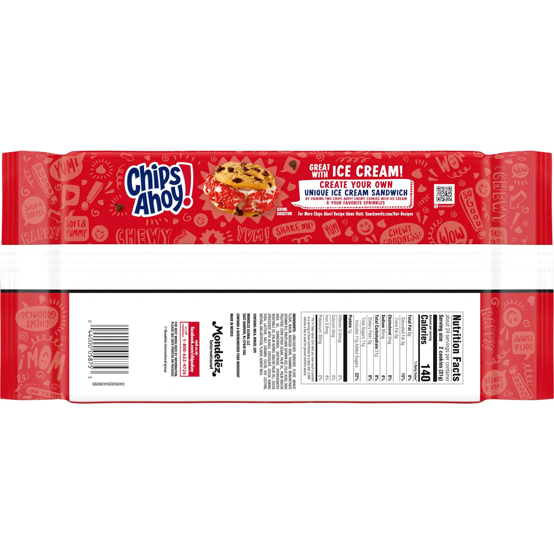 CHIPS AHOY! Chewy Chocolate Chip Cookies Kids Lunchbox Sweet Treat for School and Home Pantry