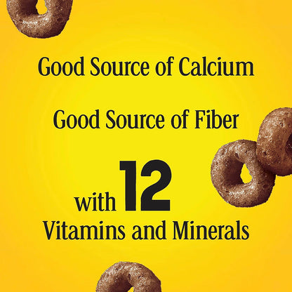 Chocolate Cheerios Real Cocoa Cereal – Heart-Healthy Gluten Free Breakfast for Adults Reintroducing Childhood Favorites, 19.2 oz