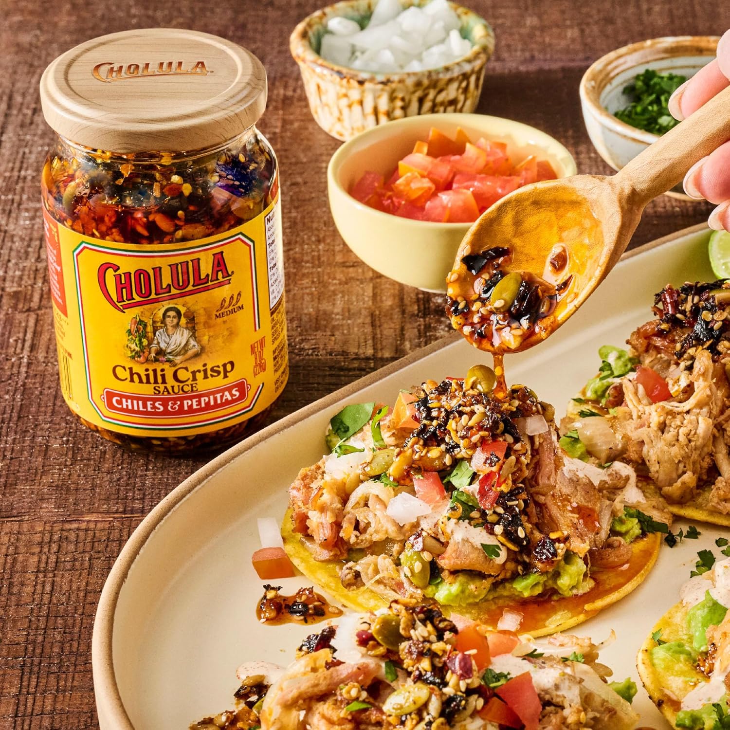 Cholula Chili Crisp with Pepitas & Sesame – Unique Birthday Gift for Mom, Christmas and Valentine's Day Idea