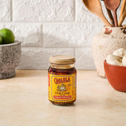 Cholula Chili Crisp with Pepitas & Sesame – Unique Birthday Gift for Mom, Christmas and Valentine's Day Idea