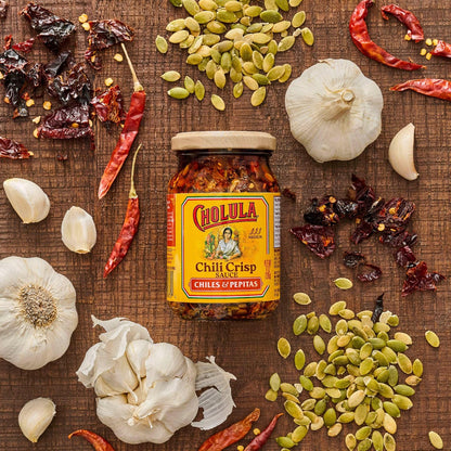 Cholula Chili Crisp with Pepitas & Sesame – Unique Birthday Gift for Mom, Christmas and Valentine's Day Idea