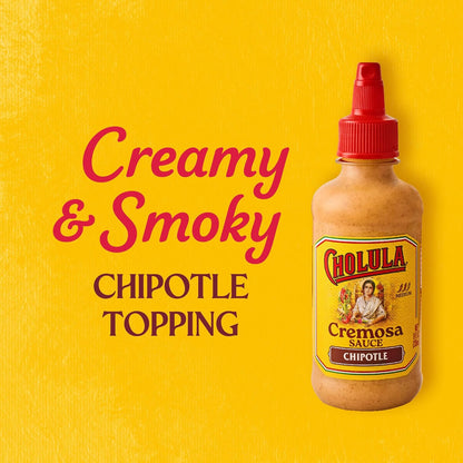 Cholula Chipotle Cremosa Sauce – Valentine's Day Gift for Couples Who Cook Together, Smoky Drizzle for Date Night Tacos, 8 fl oz