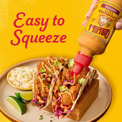 Cholula Chipotle Cremosa Sauce – Valentine's Day Gift for Couples Who Cook Together, Smoky Drizzle for Date Night Tacos, 8 fl oz