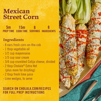 Cholula Extra Hot Mexican Hot Sauce – Understated Flavor Upgrade for Intentional Home Cooks, 5 fl oz