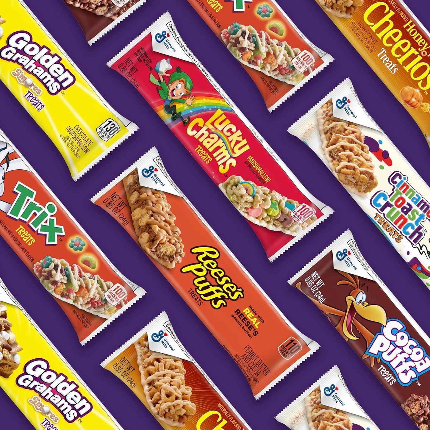 Cinnamon Toast Crunch Cereal Treat Bars, Snack Bars, 8 Ct, 6.8 oz – Car Ride Snack for Young Children and Road Trips