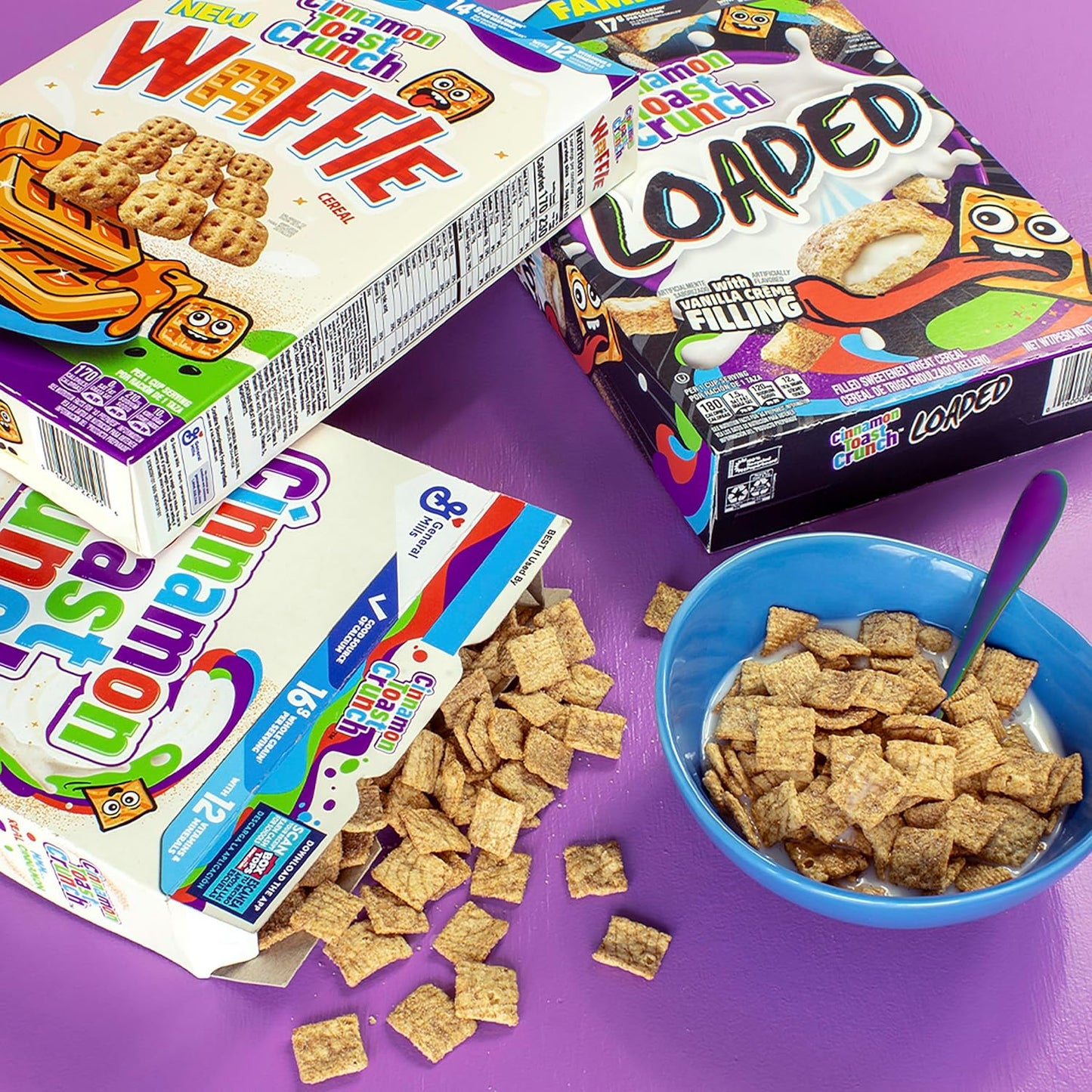 Cinnamon Toast Crunch Strawberry Cereal for School Snacks, Backpacks, and Locker Stash