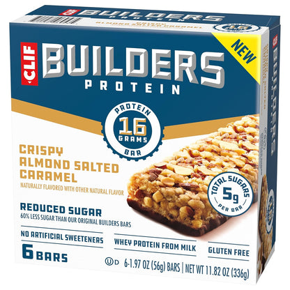 CLIF BUILDERS 16g Protein Bar - No Artificial Sweetener Peanut Butter Chocolate Snack for Post-Workout Recovery and Wellness Goals