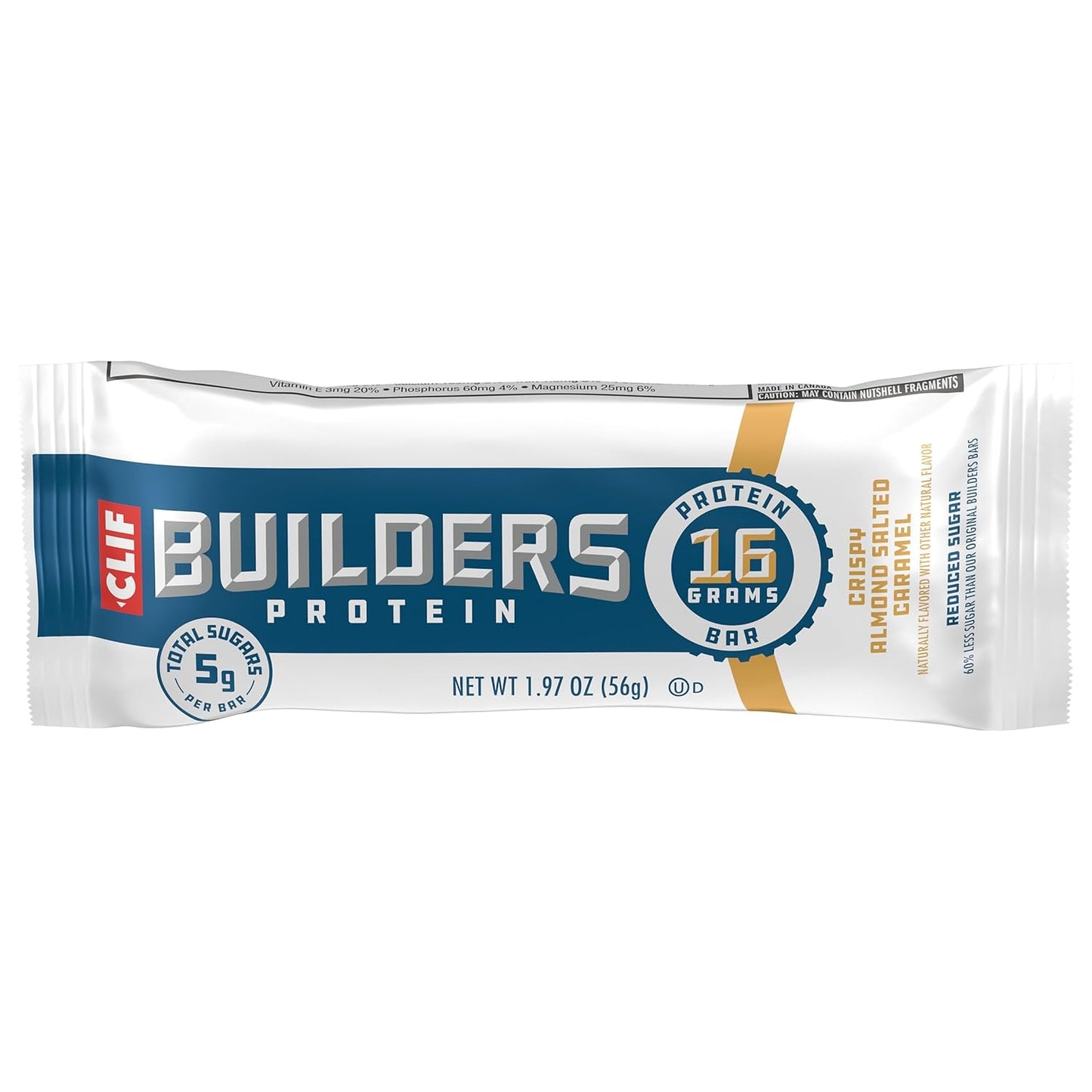 CLIF BUILDERS 16g Protein Bar - No Artificial Sweetener Peanut Butter Chocolate Snack for Post-Workout Recovery and Wellness Goals