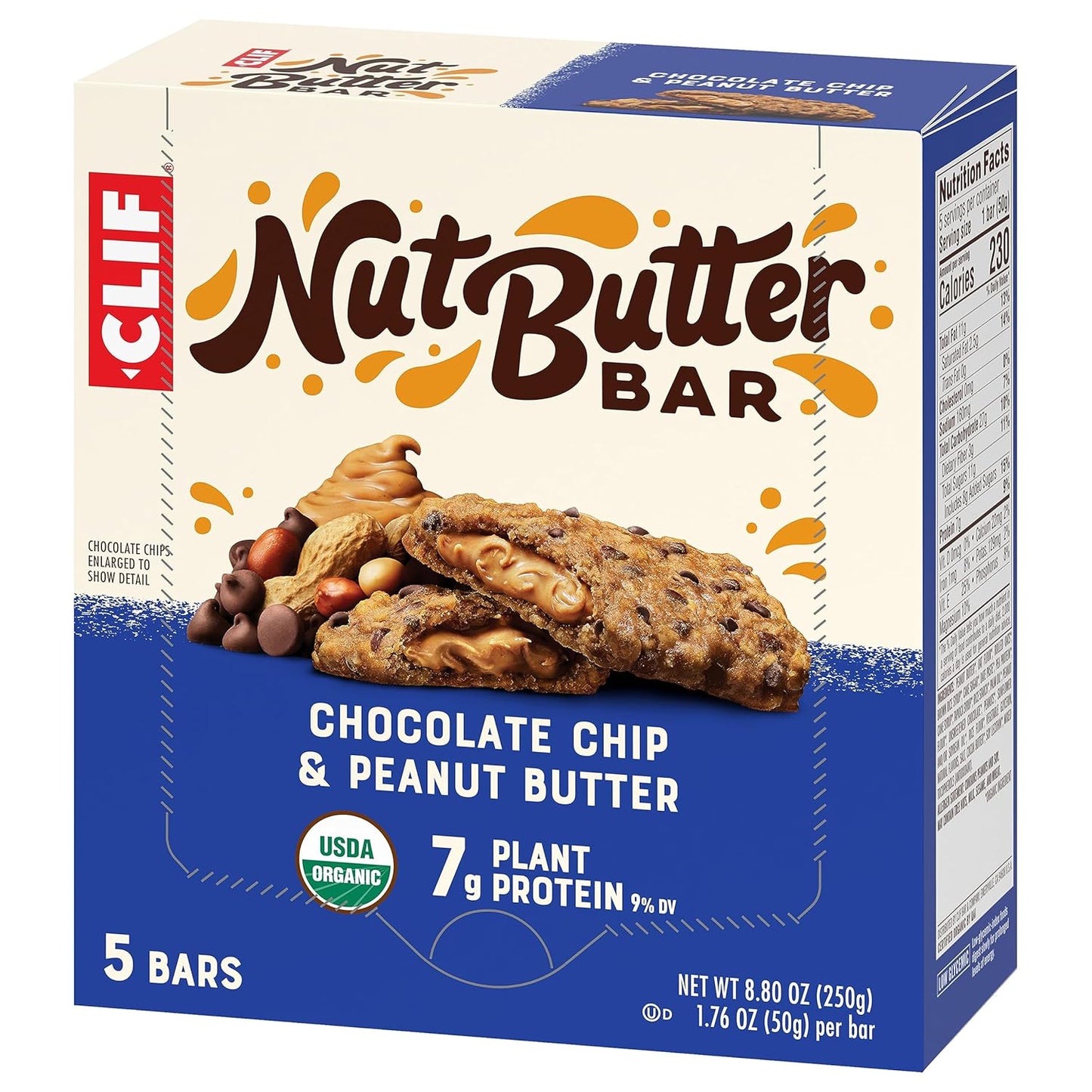 CLIF Nut Butter Bar – Clean Label Snack for Holistic Health Enthusiasts, Low Glycemic
