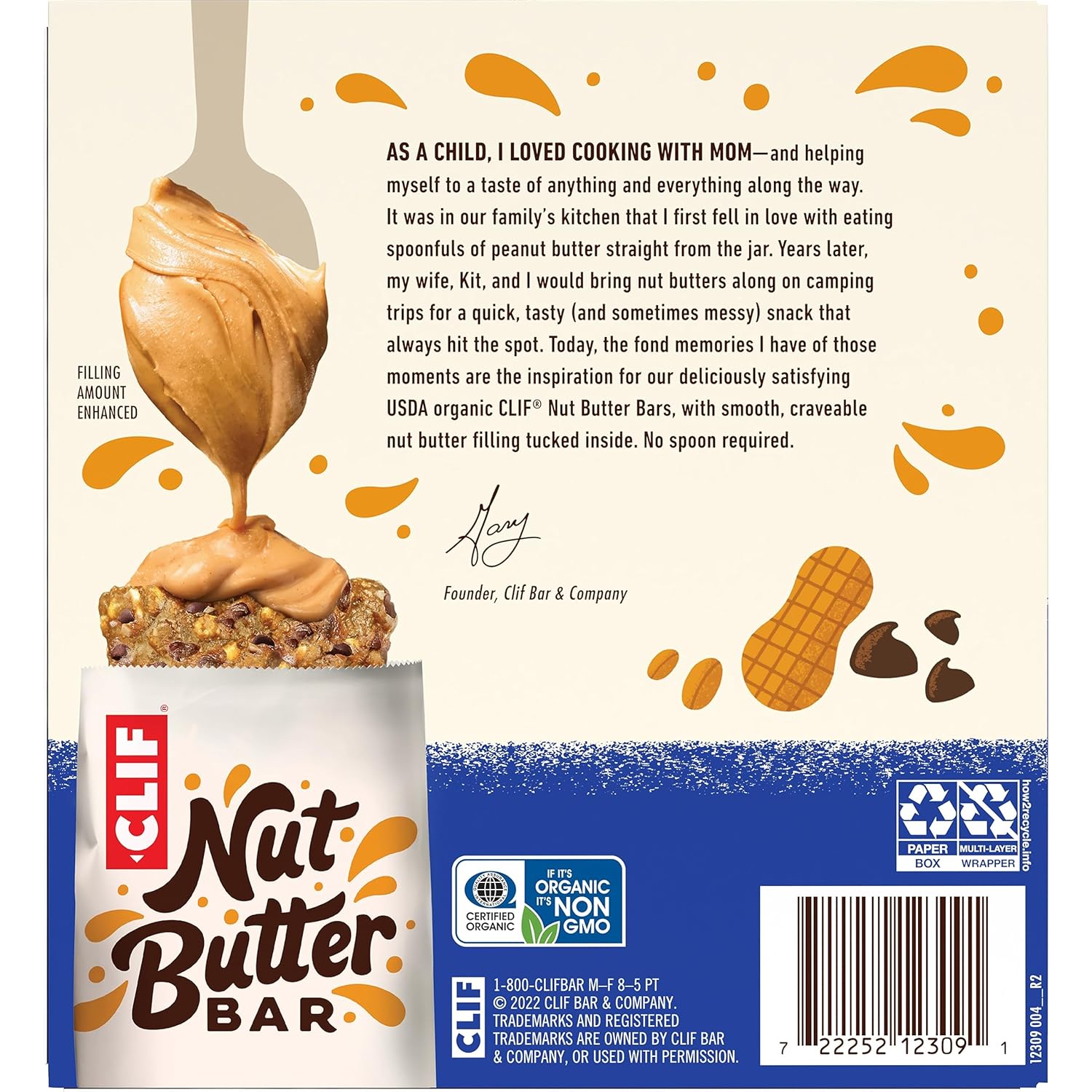 CLIF Nut Butter Bar – Clean Label Snack for Holistic Health Enthusiasts, Low Glycemic