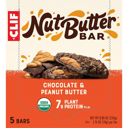 CLIF Nut Butter Bar – Low Glycemic Chocolate Peanut Butter Bar for Health-Conscious Adult Snacking