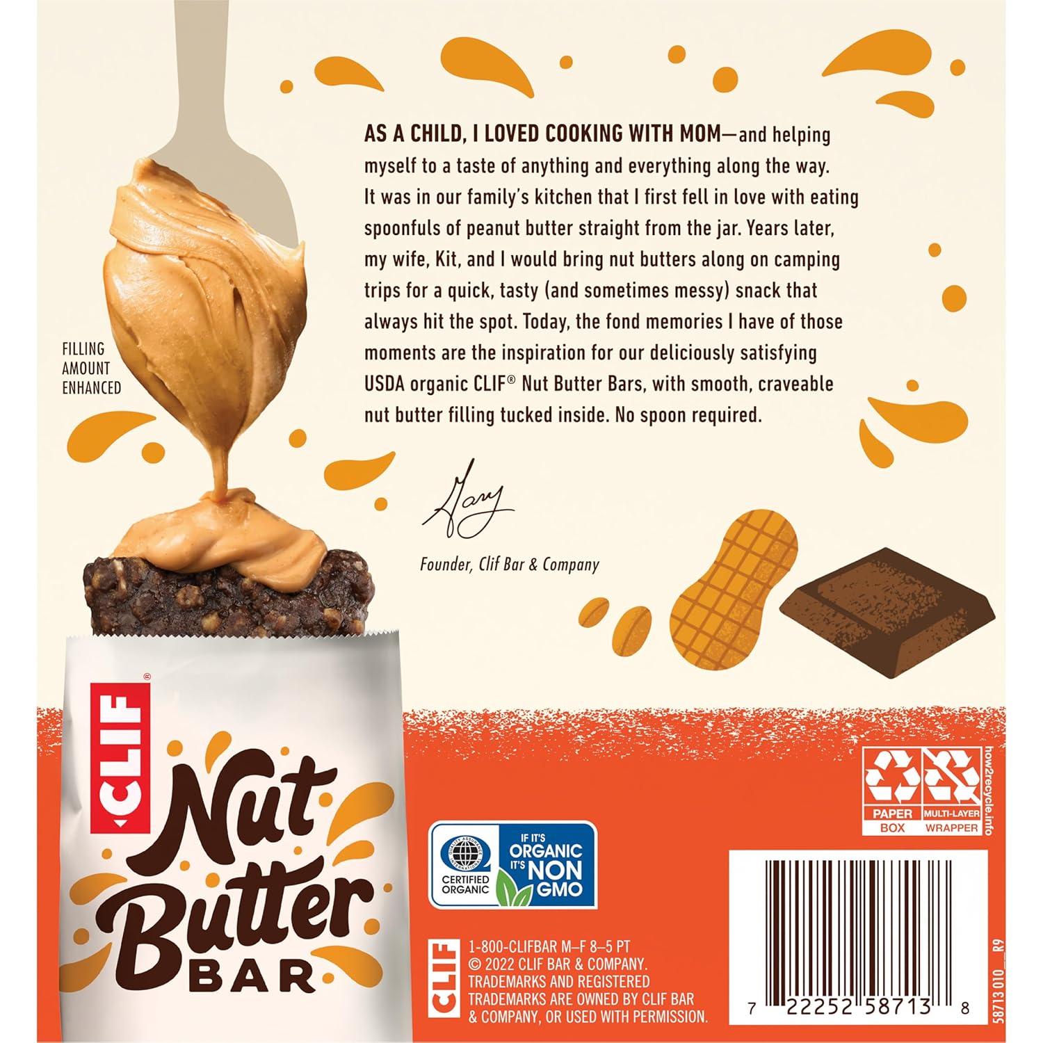 CLIF Nut Butter Bar – Low Glycemic Chocolate Peanut Butter Bar for Health-Conscious Adult Snacking