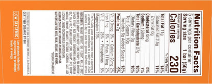 CLIF Nut Butter Bar Peanut Butter – Organic Non-GMO Snack for Low-Sugar Diets, 5-Pack
