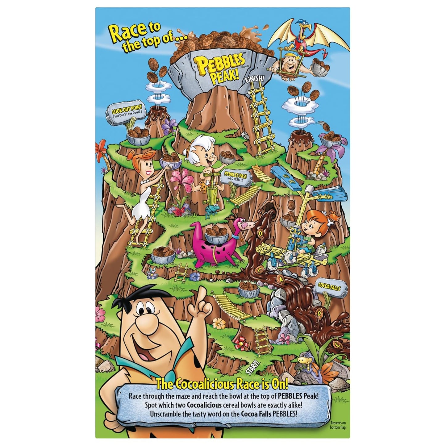 Cocoa PEBBLES Cereal – Wholesome Rice Flake Breakfast for Allergy Aware Households, 27.5 oz Family Size