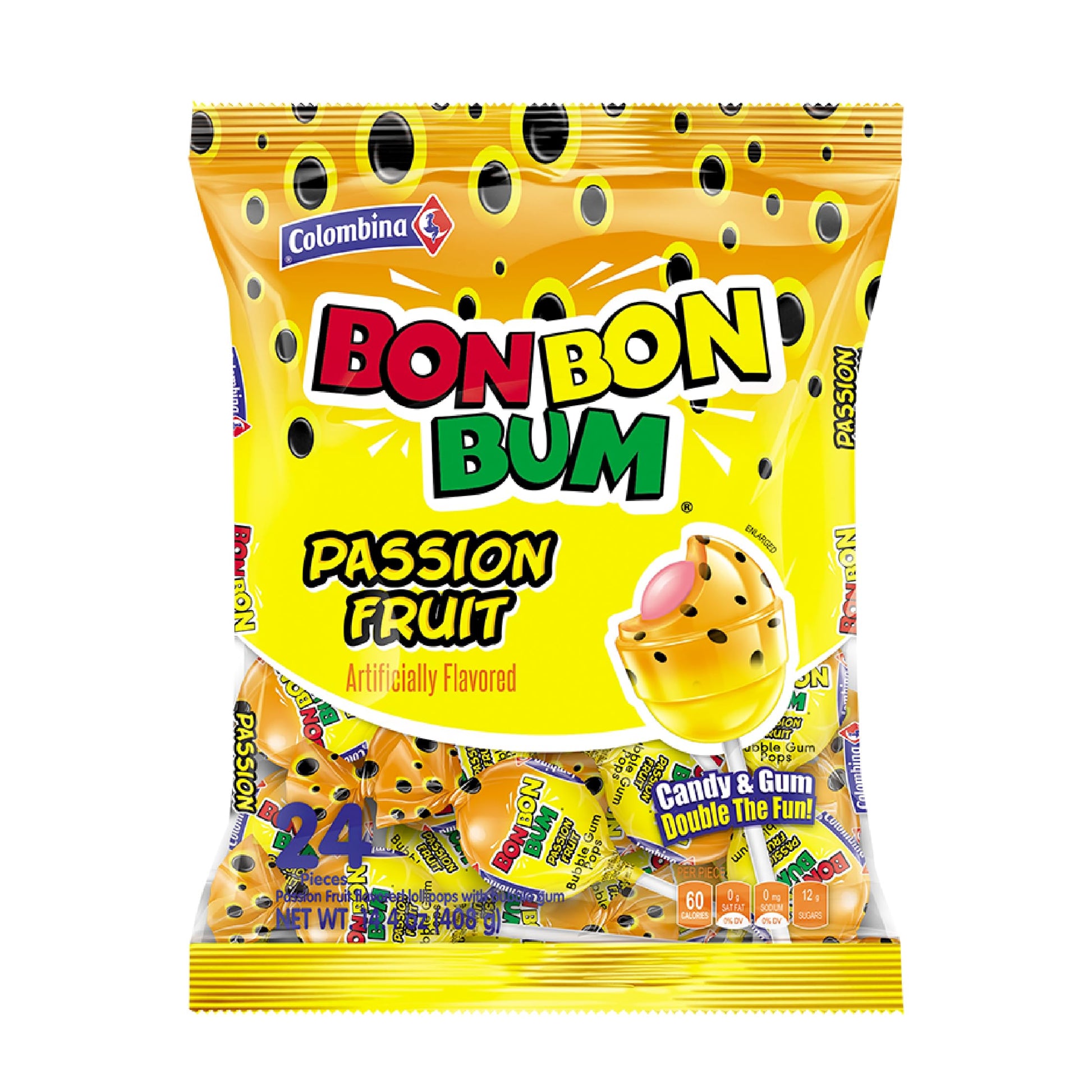 Colombina Bon Bon Bum Hard Candy – Nostalgic Tropical Lollipop Ritual for Comfort Snacking During Wellness Journaling or Yoga Cool-Down