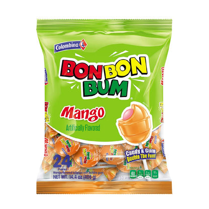 Colombina Bon Bon Bum Hard Candy – Nostalgic Tropical Lollipop Ritual for Comfort Snacking During Wellness Journaling or Yoga Cool-Down
