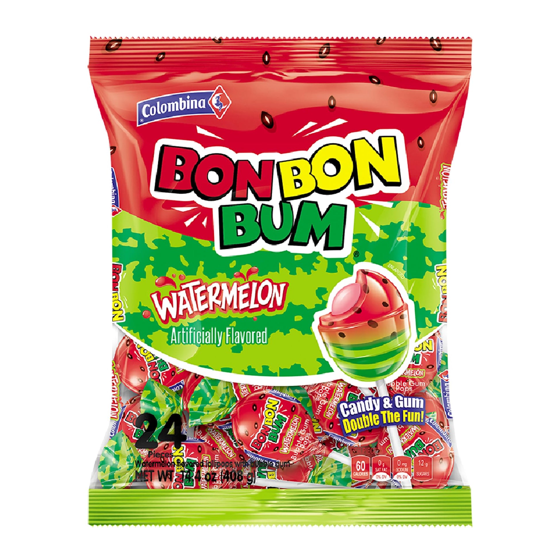 Colombina Bon Bon Bum Hard Candy – Nostalgic Tropical Lollipop Ritual for Comfort Snacking During Wellness Journaling or Yoga Cool-Down