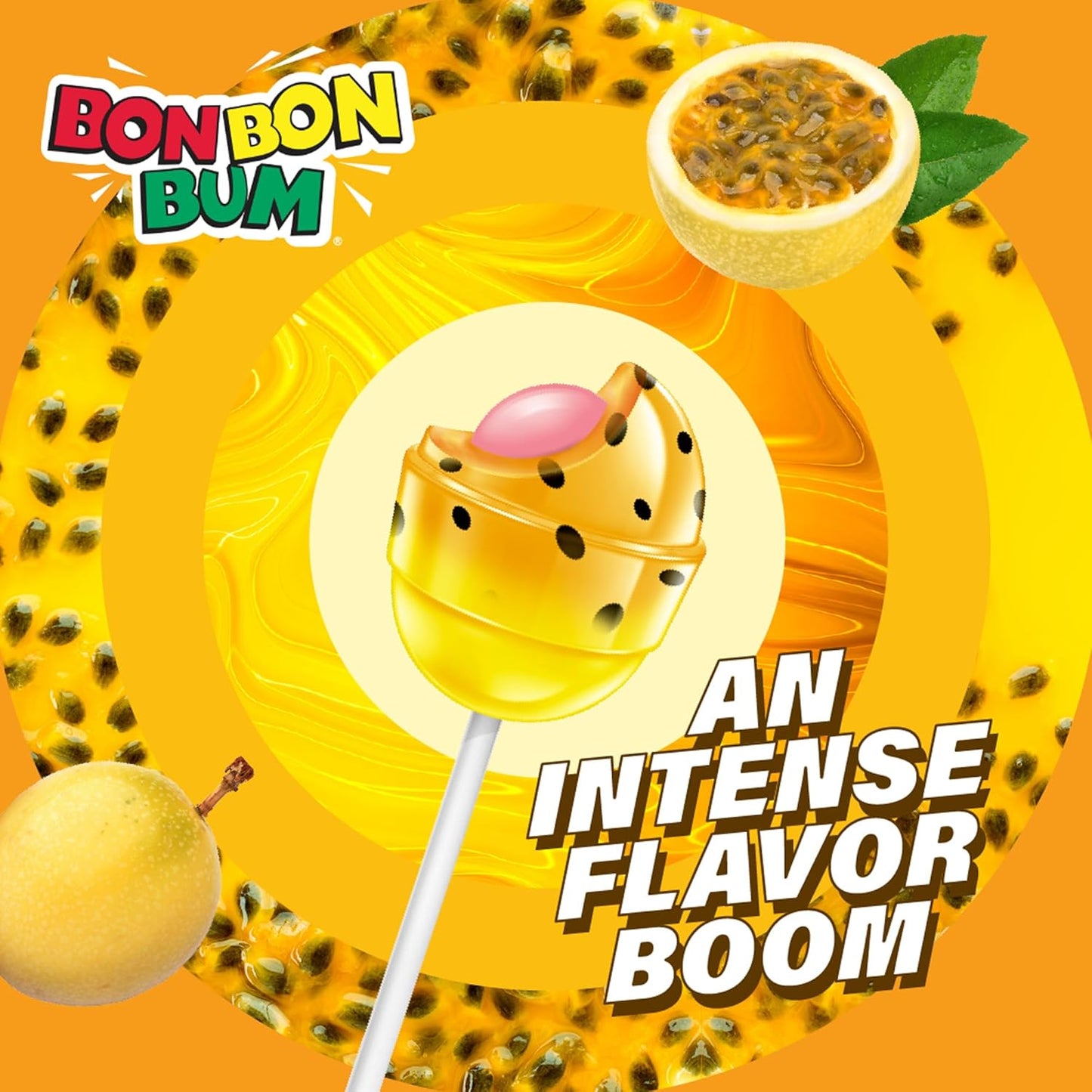 Colombina Bon Bon Bum Lollipops – Clean-Ingredient Tropical Candy for Office Desk Mindfulness Moments and Stress-Relief Treats