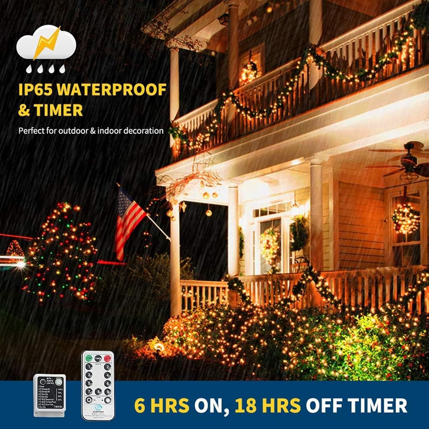 Color Changing String Lights Gift Set for Mom and Friends – 108ft 300 LED Fairy Lights with Remote and Timer