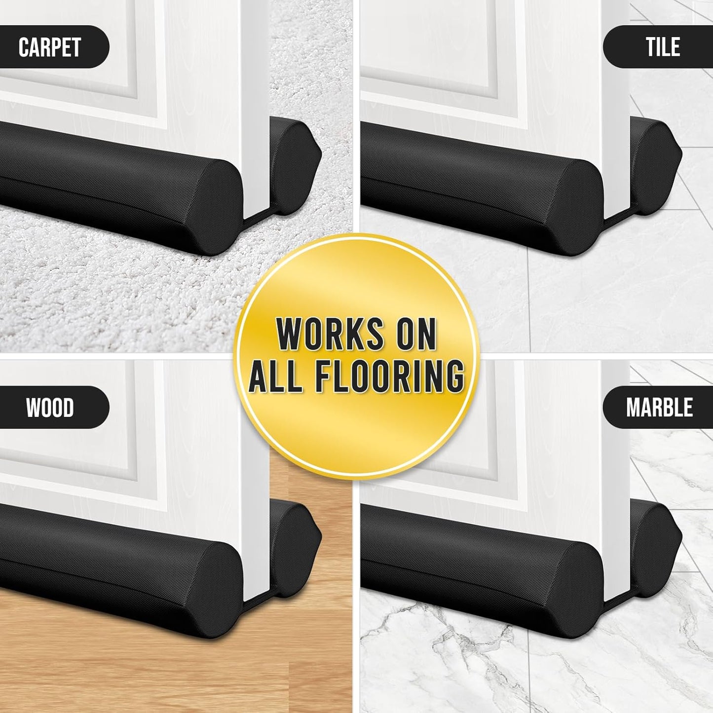 Comfyanno Under Door Draft Stopper – Sound-Blocking Door Gap Filler for Study, Office, and Remote Work