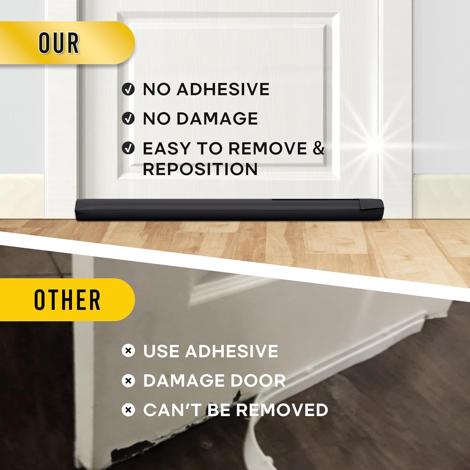 Comfyanno Under Door Draft Stopper – Sound-Blocking Door Gap Filler for Study, Office, and Remote Work