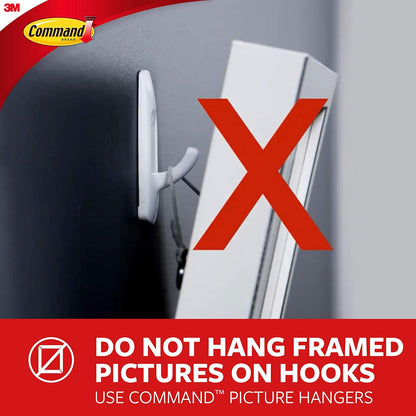 Command Small Wire Toggle Hooks for Fireplace Mantel and Entryway Styling, Reusable Adhesive Wall Hooks for Cozy Home Atmosphere