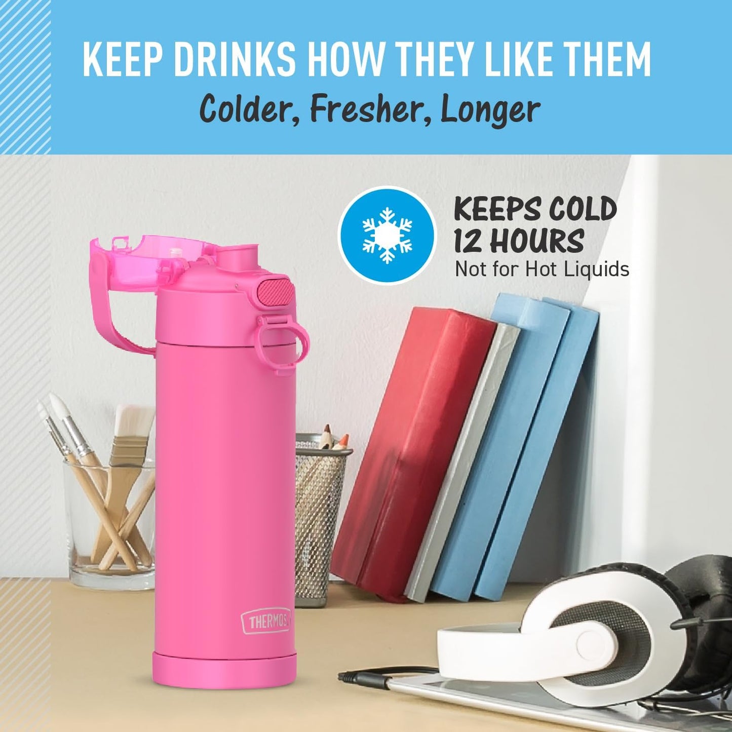 compact lightweight 16 oz / 8.4-inch-tall kid-friendly form factor