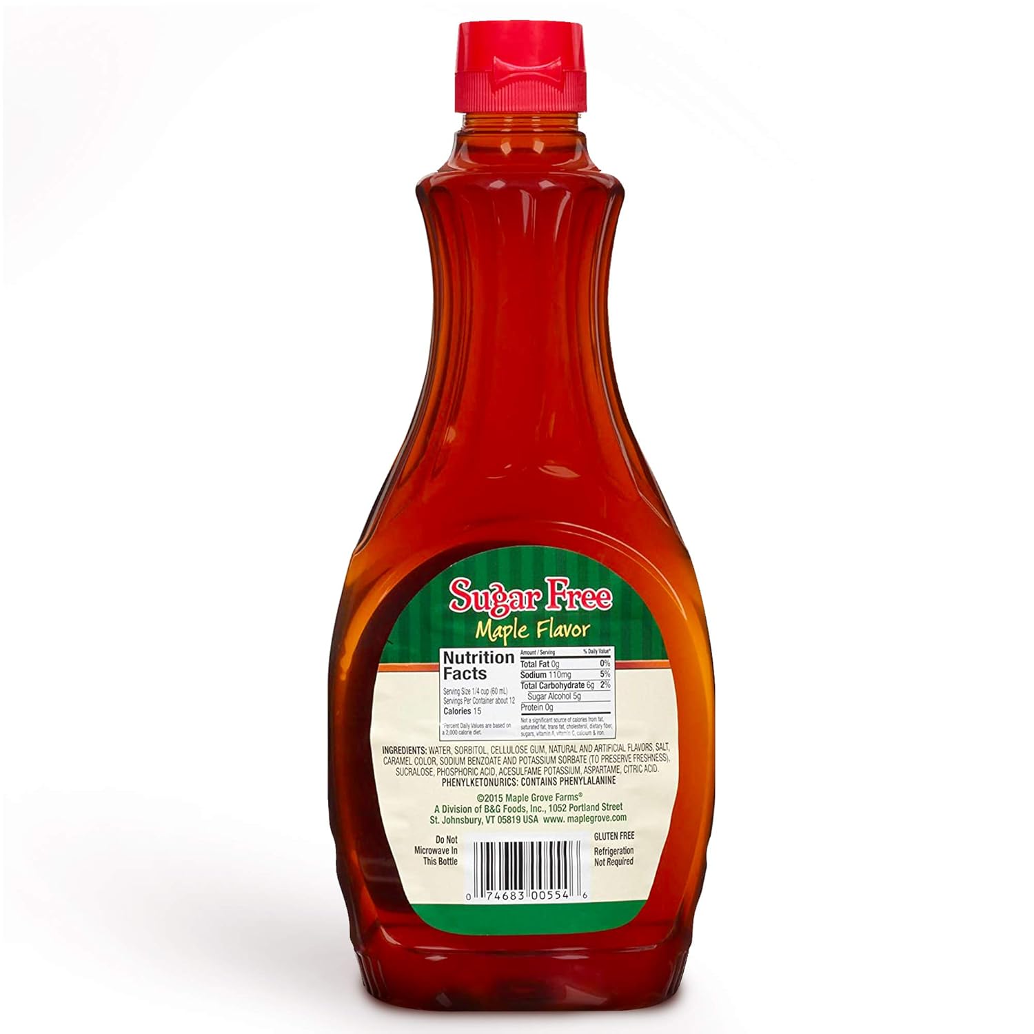 contains sorbitol for body and mouthfeel without sugar