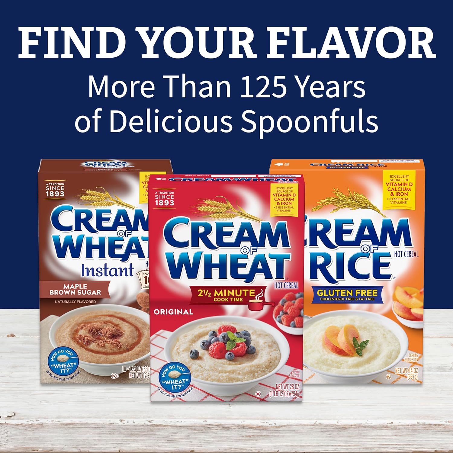 Cream of Wheat Original Hot Cereal – Nutritious Iron-Rich Hot Cereal for the Kids' Breakfast Nook