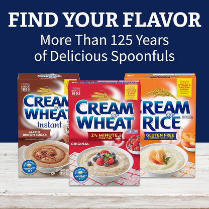 Cream of Wheat Original Hot Cereal – Nutritious Iron-Rich Hot Cereal for the Kids' Breakfast Nook