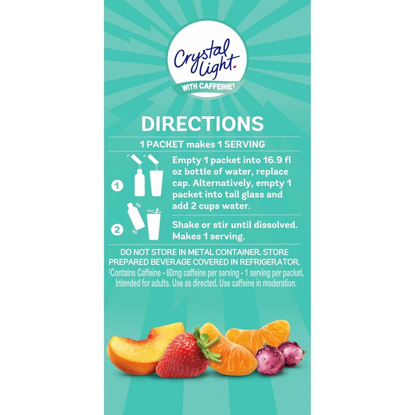 Crystal Light Energizing Variety Pack – Portable 60mg Caffeine Stash for Office Professionals, No Coffee Shop Run Needed