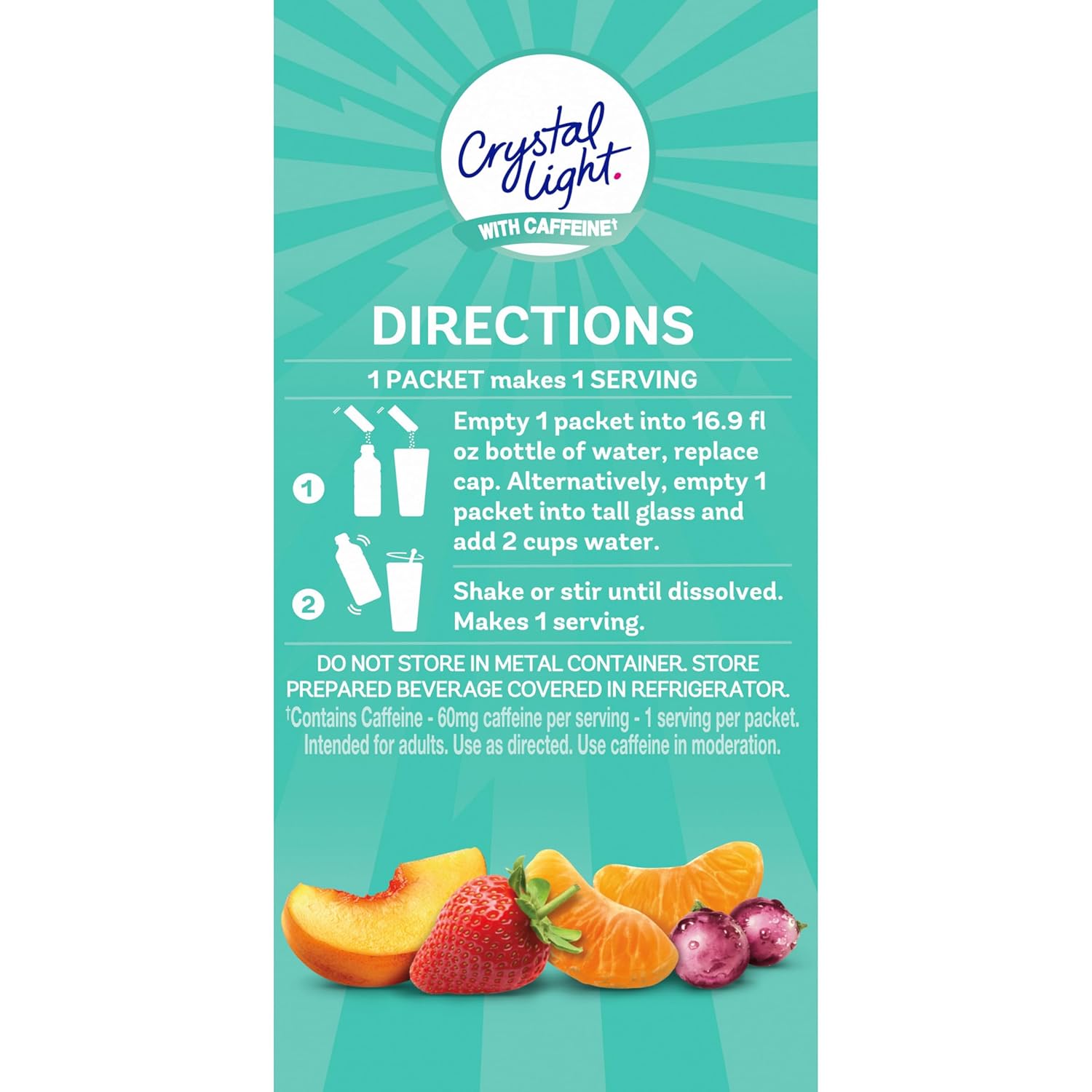Crystal Light Energizing Variety Pack – Portable 60mg Caffeine Stash for Office Professionals, No Coffee Shop Run Needed