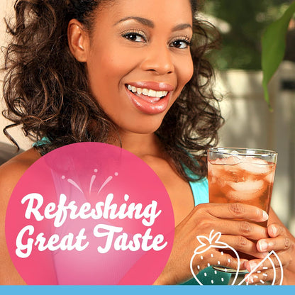 Crystal Light Strawberry Watermelon Pitcher Packets – Guilt-Free Water Flavoring for Calorie-Conscious Diets