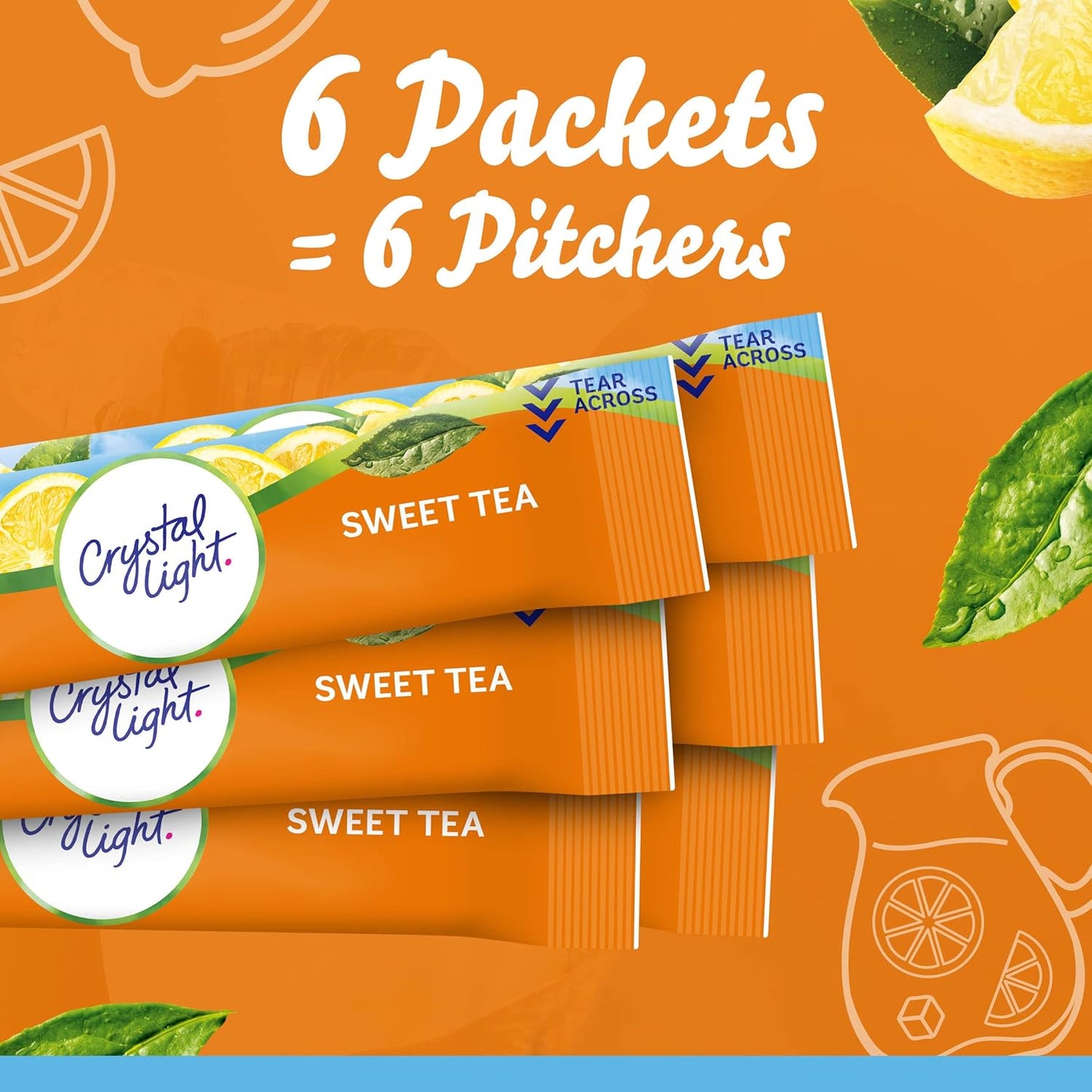 Crystal Light Sweet Tea Zero Sugar Packs – Streamlined Beverage Storage for Minimalist Counters