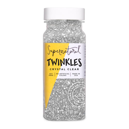 crystal sanding sugar with reflective sparkle finish