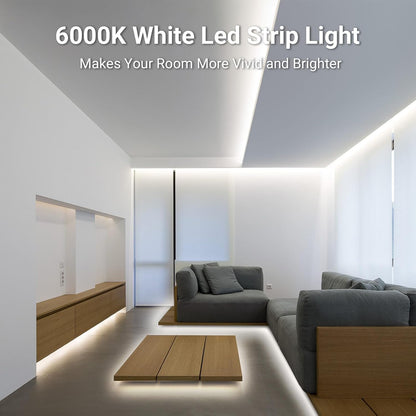 CT CAPETRONIX White LED Tape – Family Friendly Playroom and Hallway Illumination, Low Heat Indoor Light for Young Children