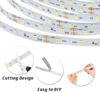 dalattin LED Strip Lights – Mirror and Vanity Decor Lighting with 360 LEDs, 24V Daylight Glow